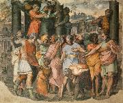 Perino Del Vaga, Tarquin the Bold Founds the Temple of Jove on the Campidoglio